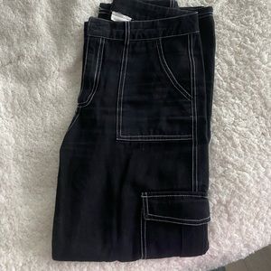 black cargo pants